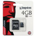 Cartão de Memória Micro SDHC 4GB Kingston